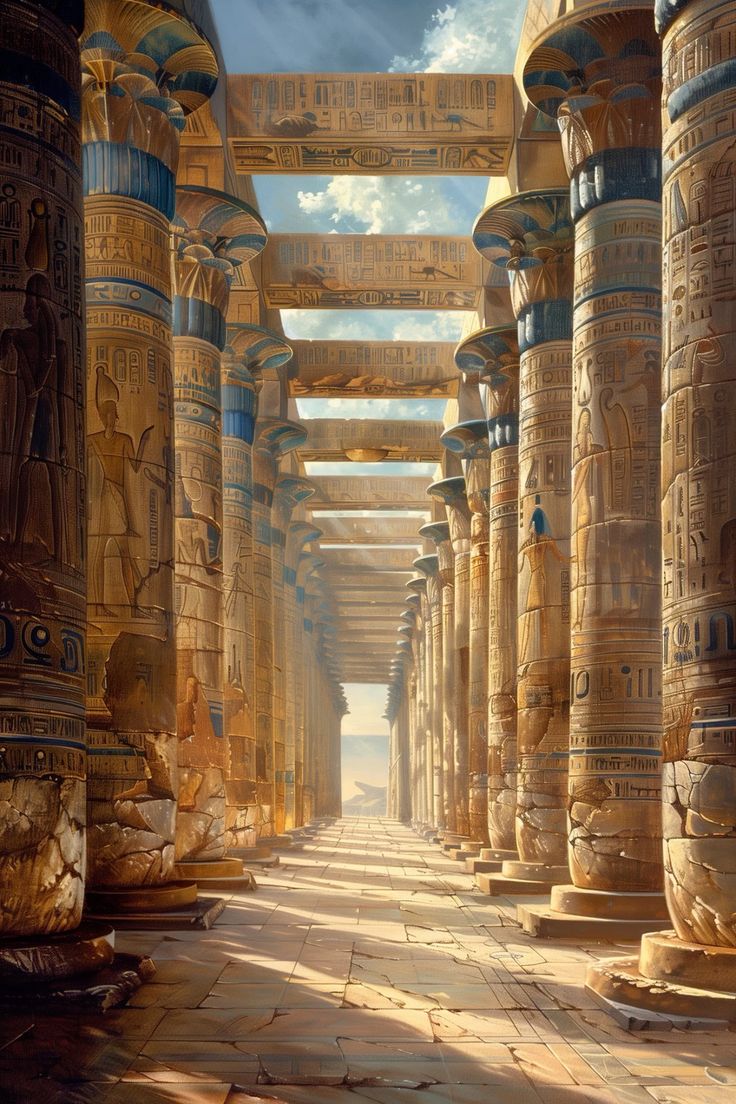 고대 이집트 신전 건축의 비밀: 대칭과 균형의 미학