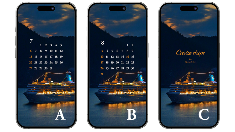 15 크루즈 야경 ABC - 2025년7월 아이폰배경화면