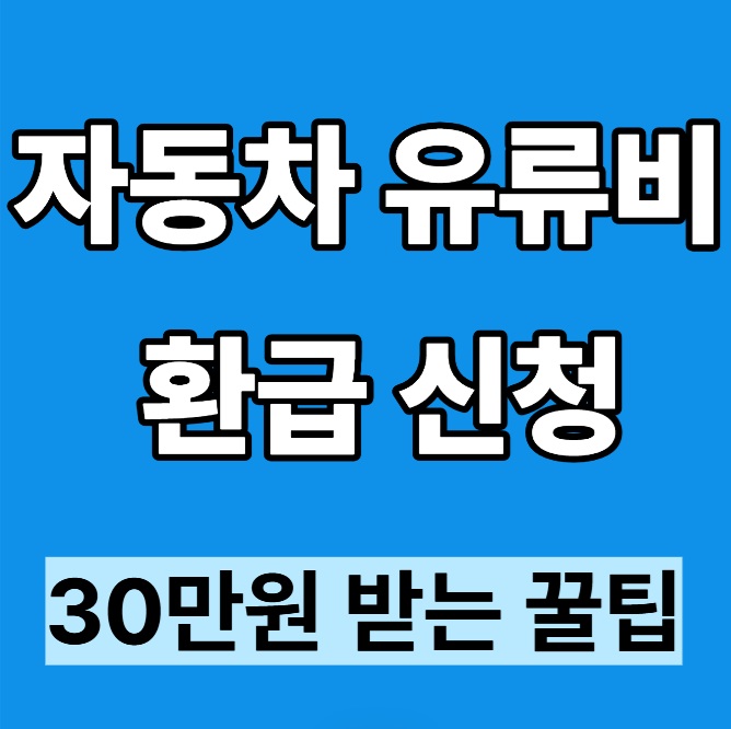 자동차 유류비 환급 신청｜30만원 받는 꿀팁