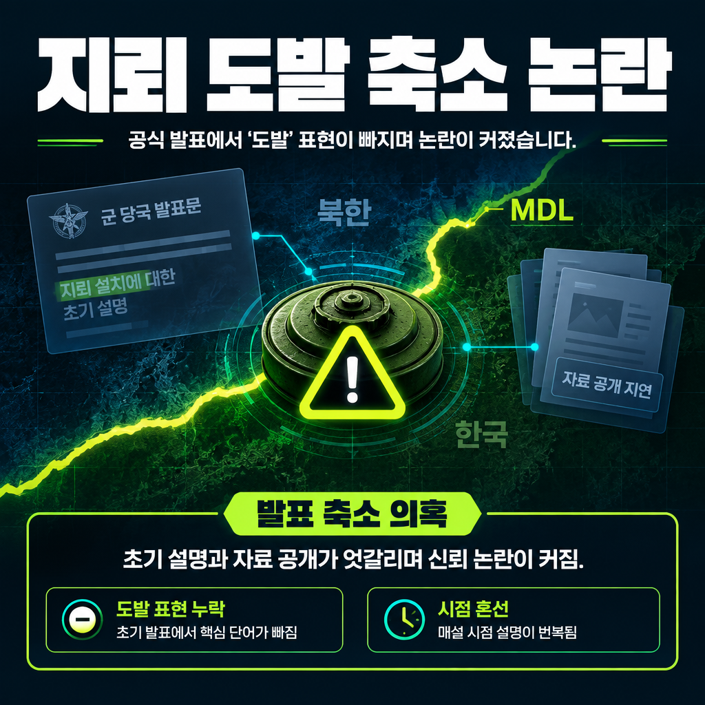 지뢰 도발 축소 논란