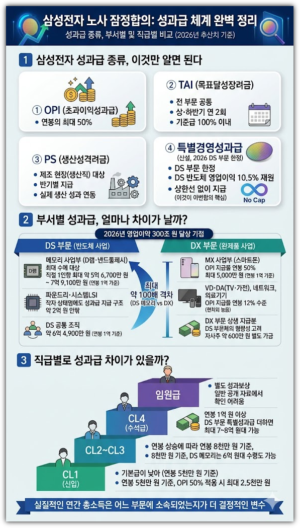 삼성전자 노사 잠정합의안, 성과급 체계 정리