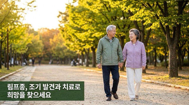 림프종 초기증상 조기발견 희망 메시지 마무리 이미지