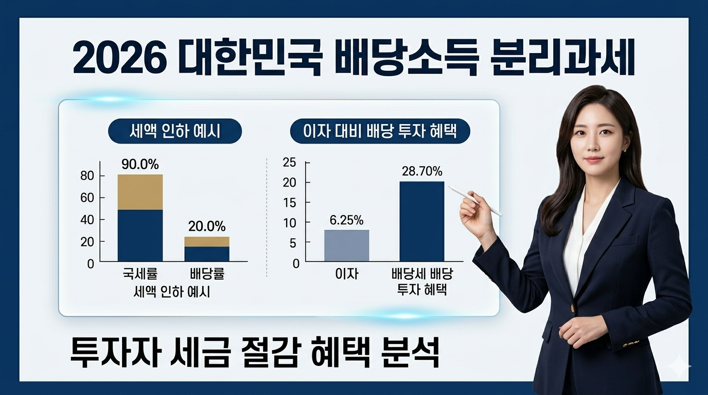2026 배당소득 분리과세 세금절감 혜택분석