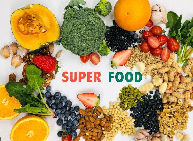 슈퍼 푸드 이미지 예시