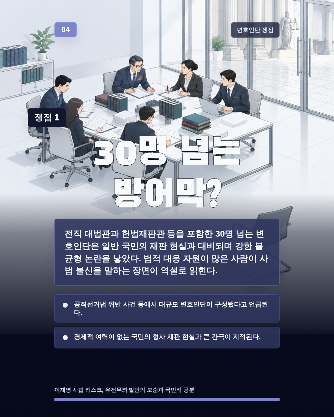 30명 넘는 방어막?