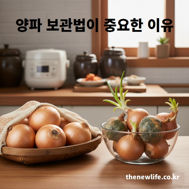 양파 보관법 &ndash; 싹이 난 양파와 신선한 양파 비교, 잘못된 보관의 차이