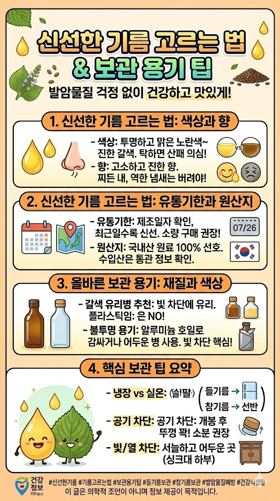 들기름 보관법