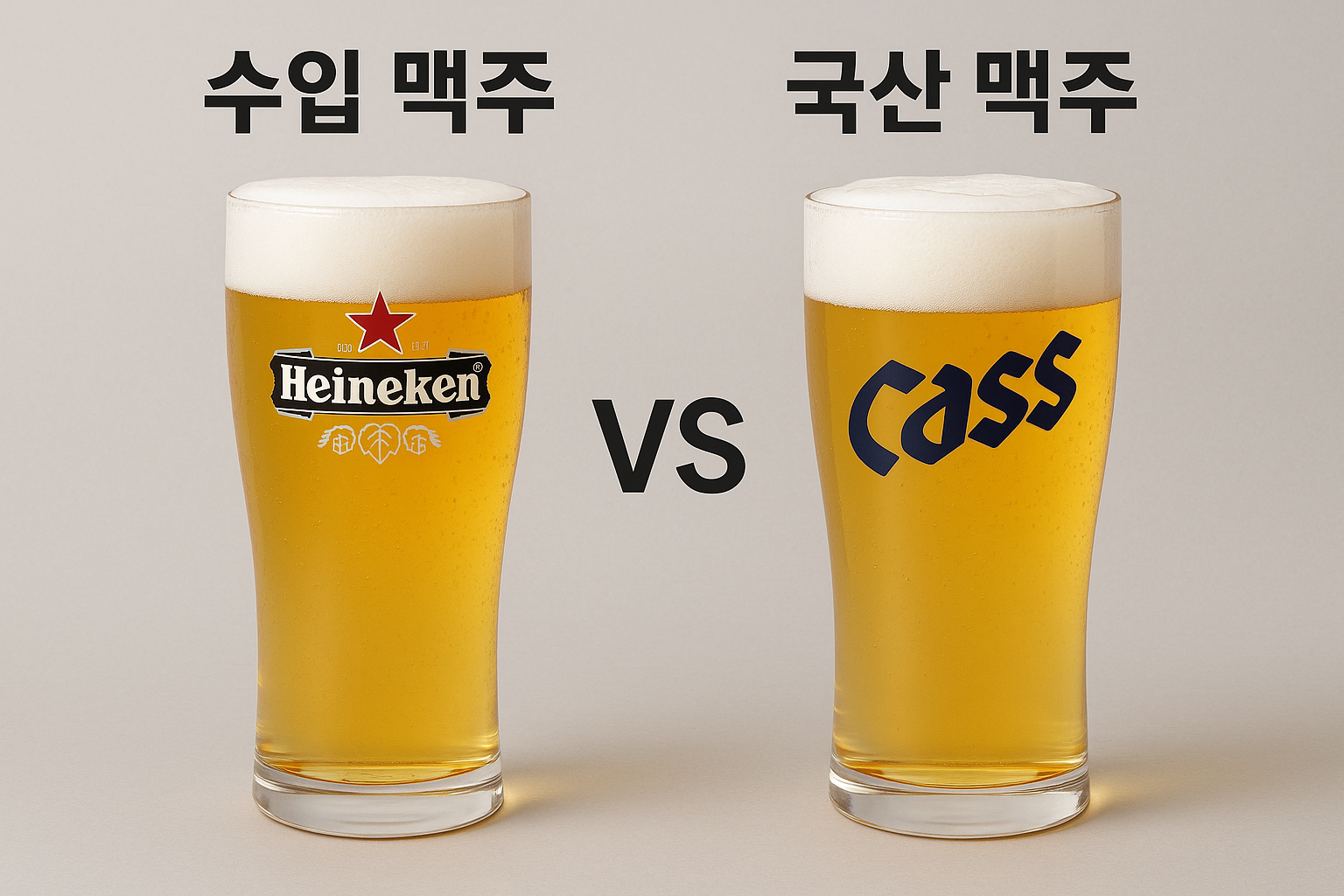 수입맥주와 국산맥주 대결