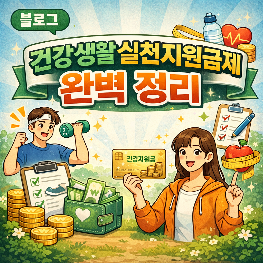 건강생활실천지원금제 완벽 정리 : 걷기만 해도 돈이 쌓인다?!