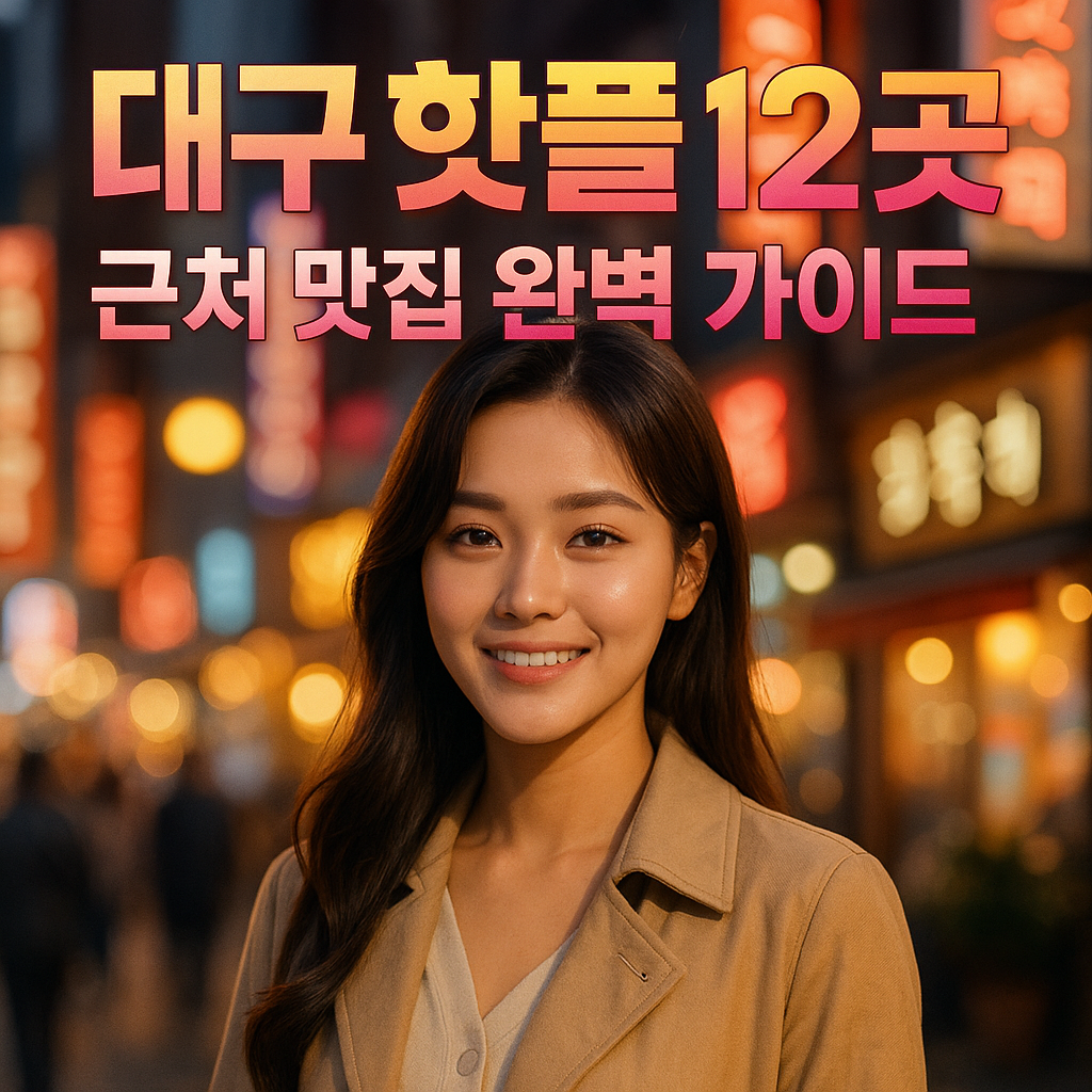 대구 핫플 12곳 &amp; 근처 맛집 완벽 가이드