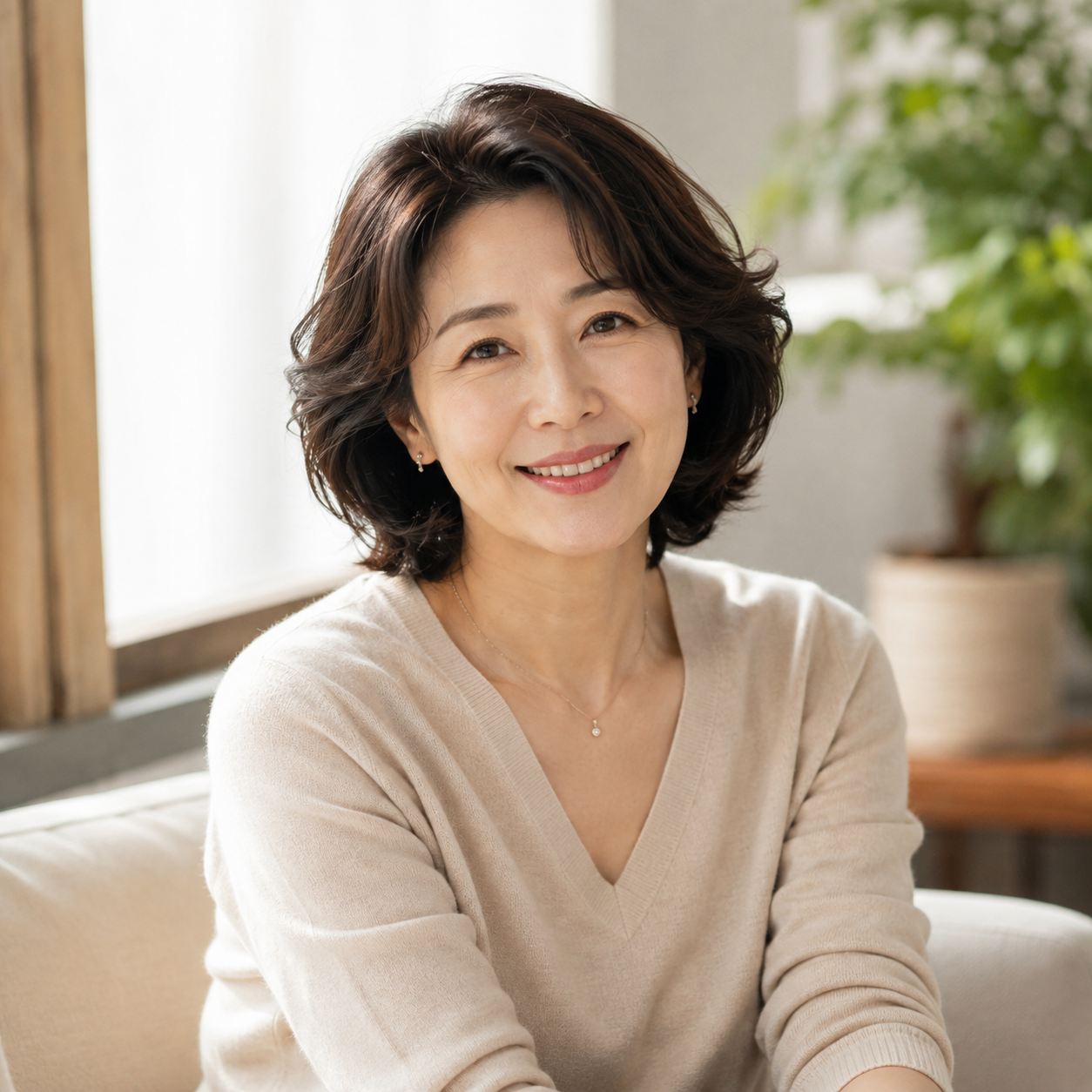 중년여성 사진