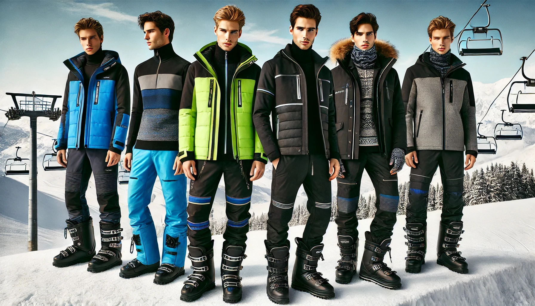 5가지의 남성 겨울 스타일링 이미지