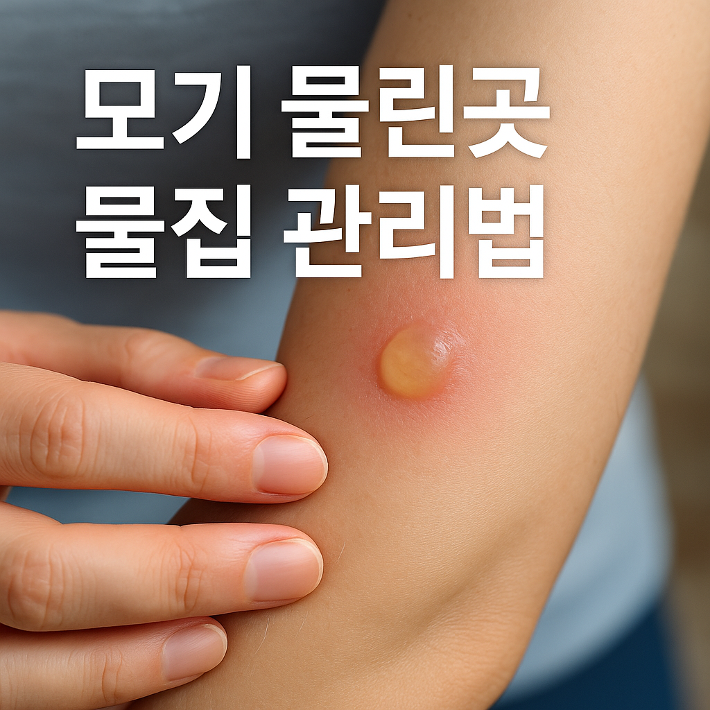모기 물린곳 물집 관리법