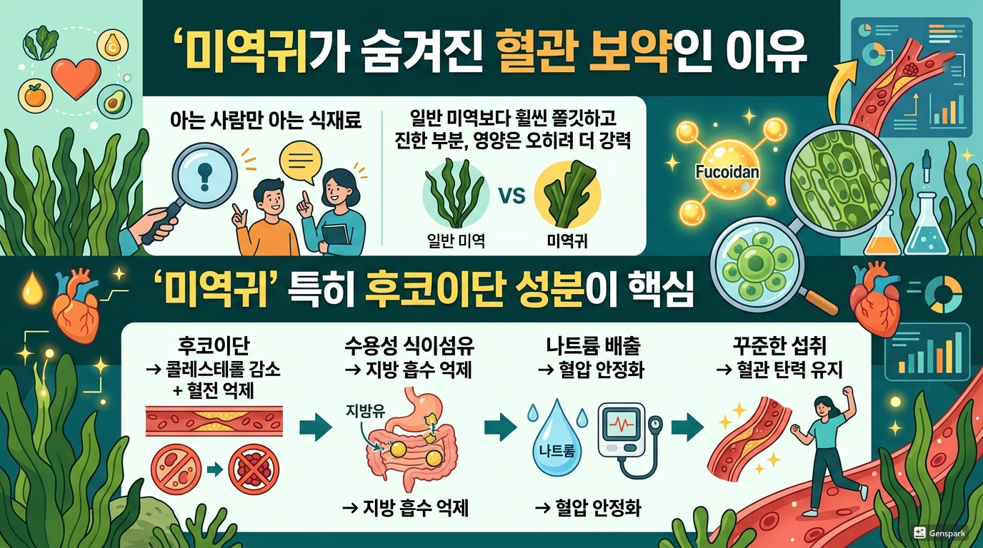 미역귀가 숨겨진 혈관 보약인 이유