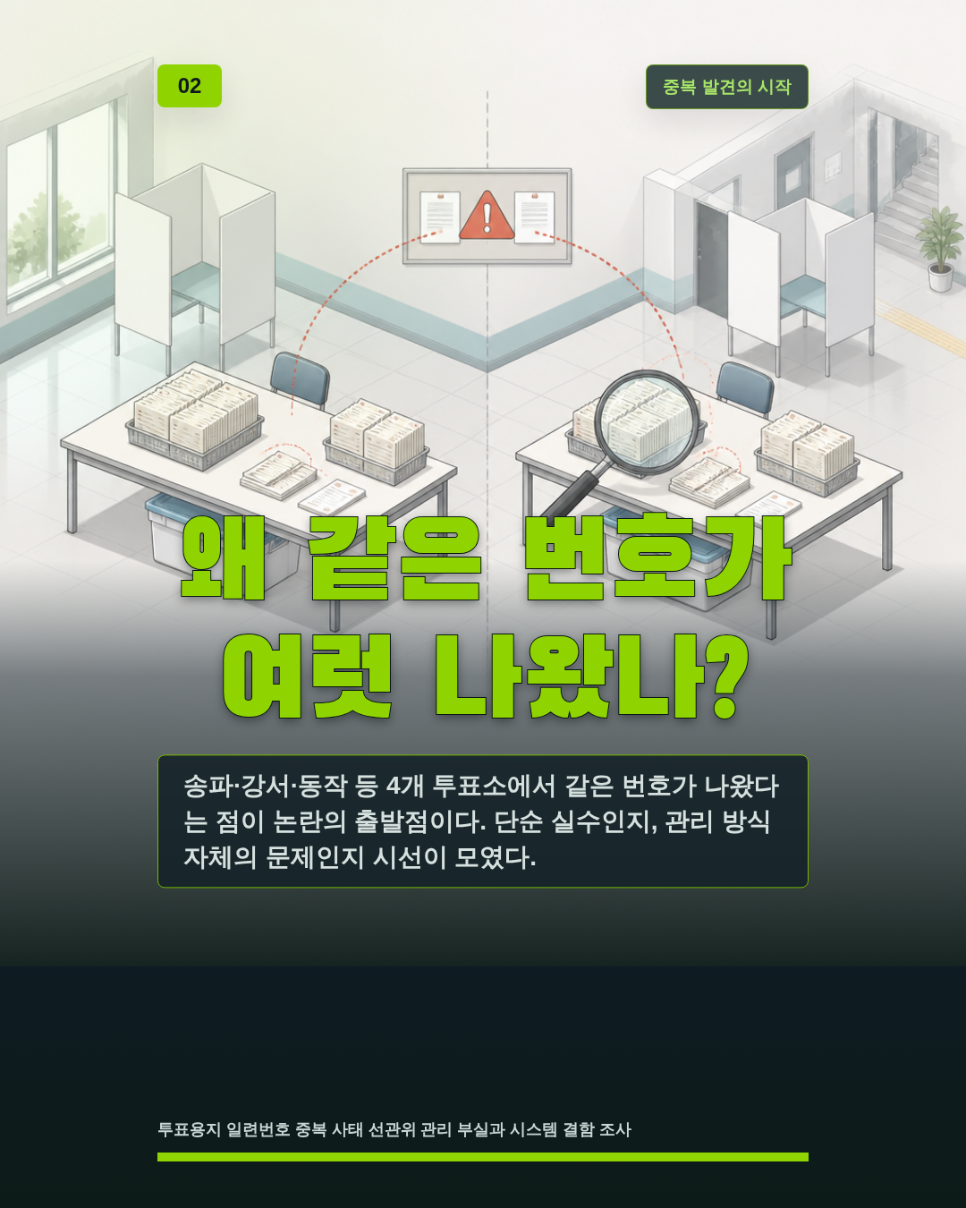왜 같은 번호가 여럿 나왔나?