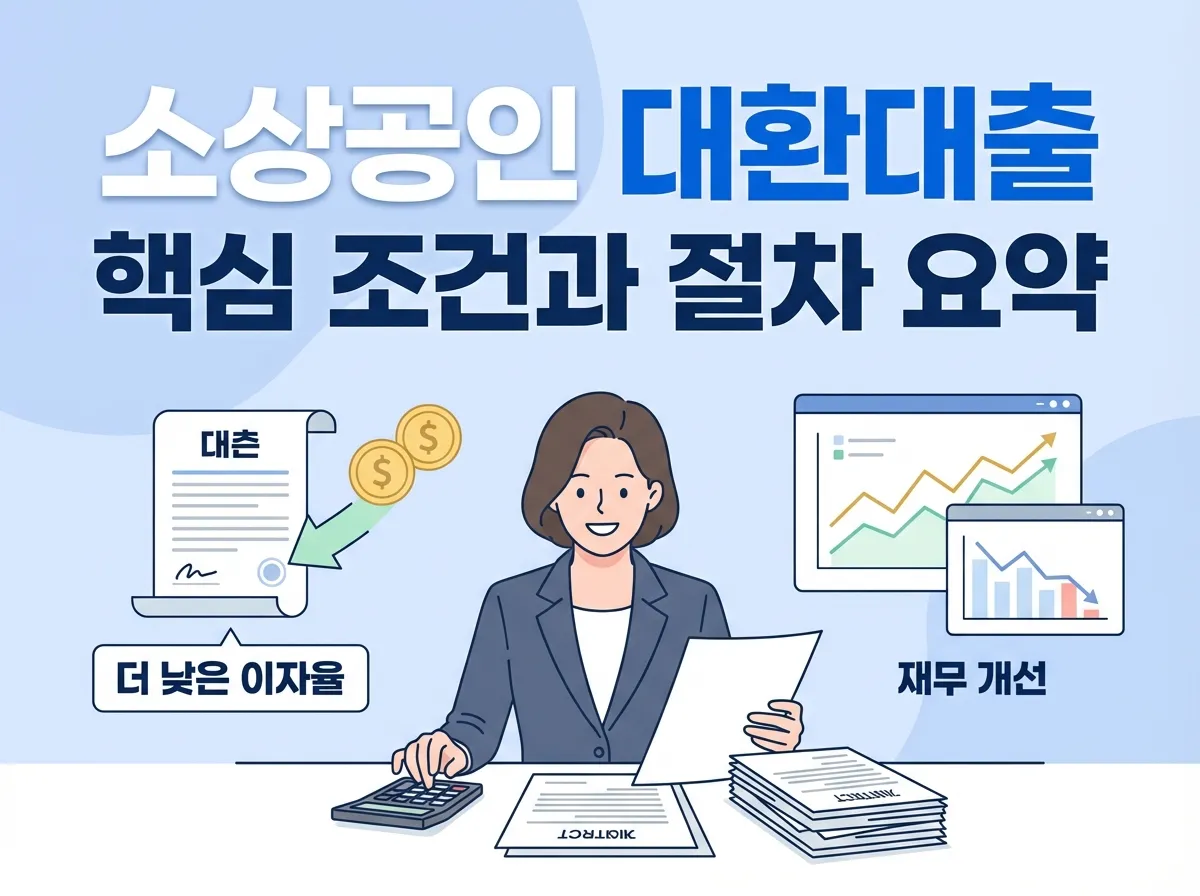 소상공인 대환대출 개요 안내 이미지