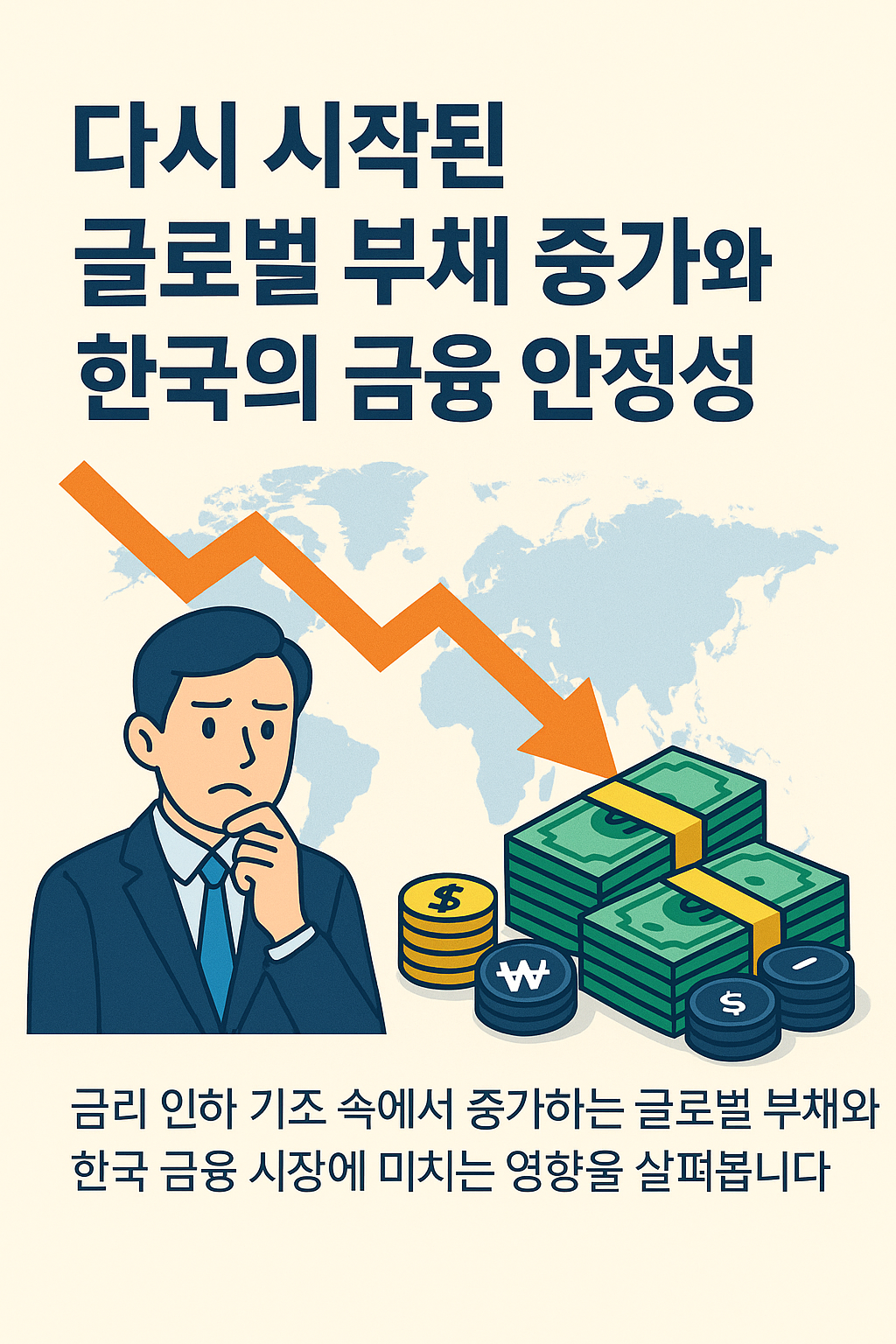 다시 시작된 글로벌 부채 증가와 한국의 금융 안정성