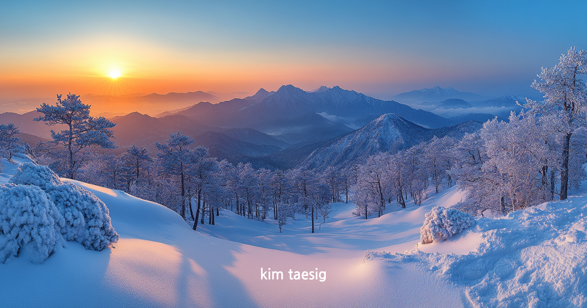 덕숭산의 사계절