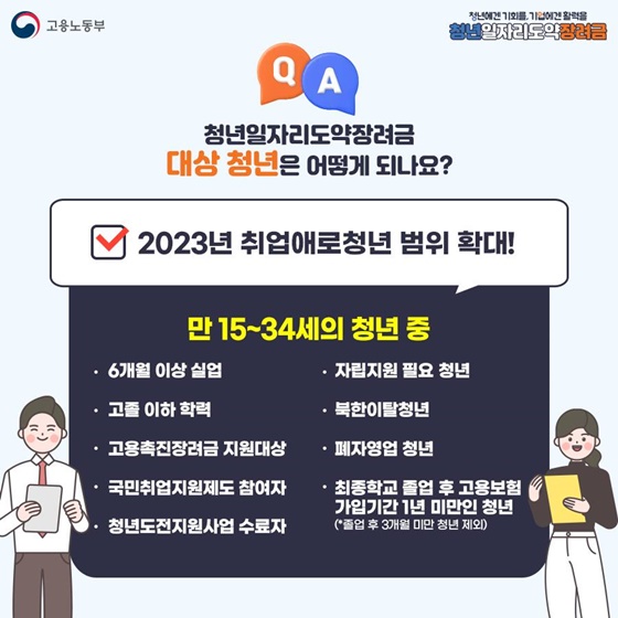 청년일자리 도약 장려금