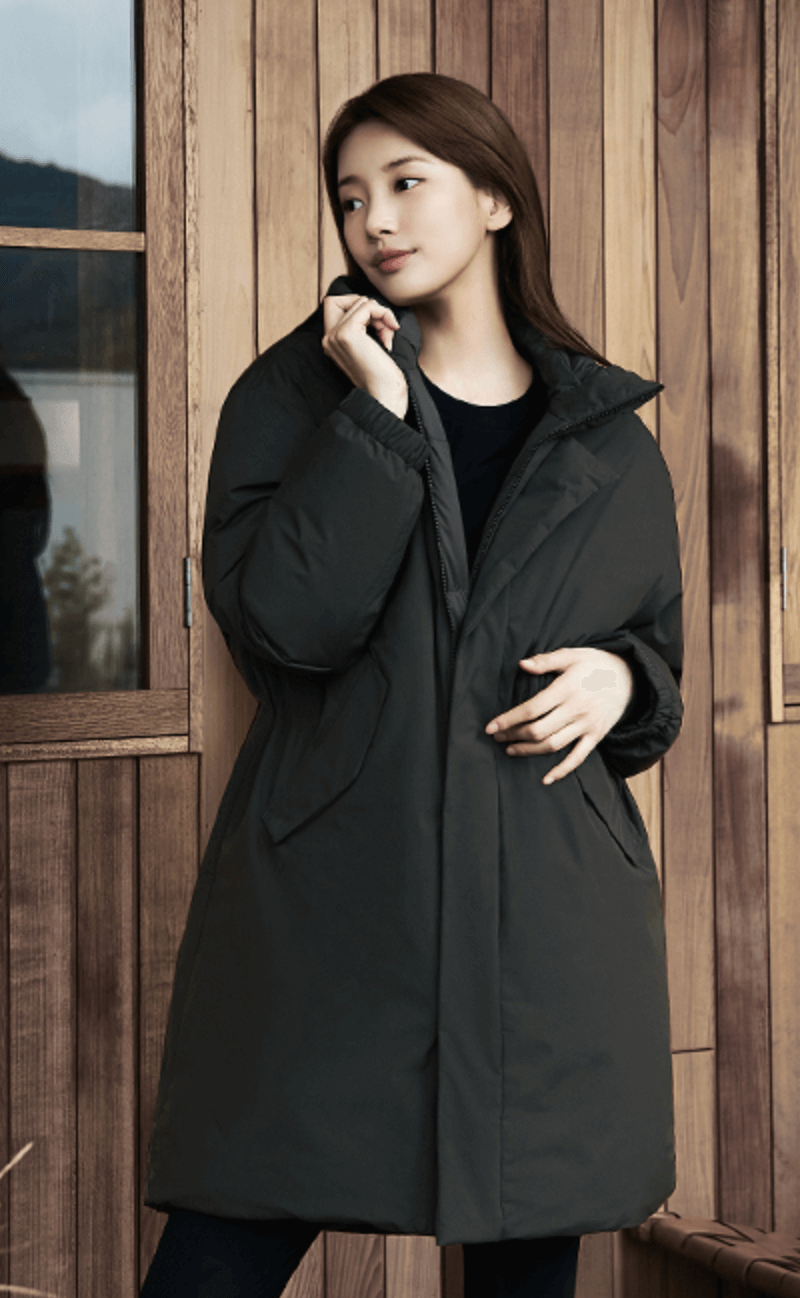 씬에어바이브w-k2패딩-수지착용