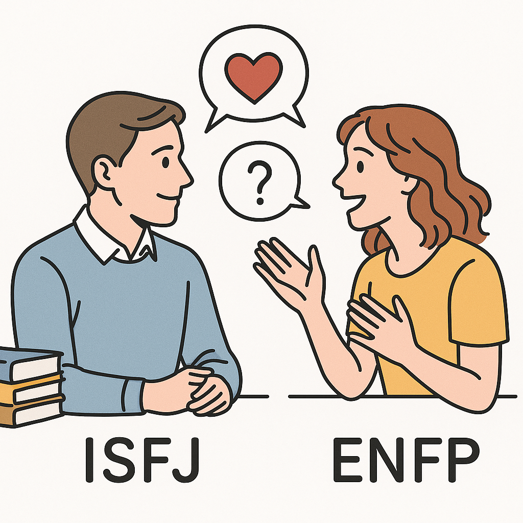 ISFJ 남자와 ENFP 여자, 극과 극 커플의 진짜 궁합 분석