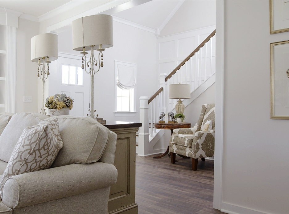 몰딩 인테리어의 아름다운 실내