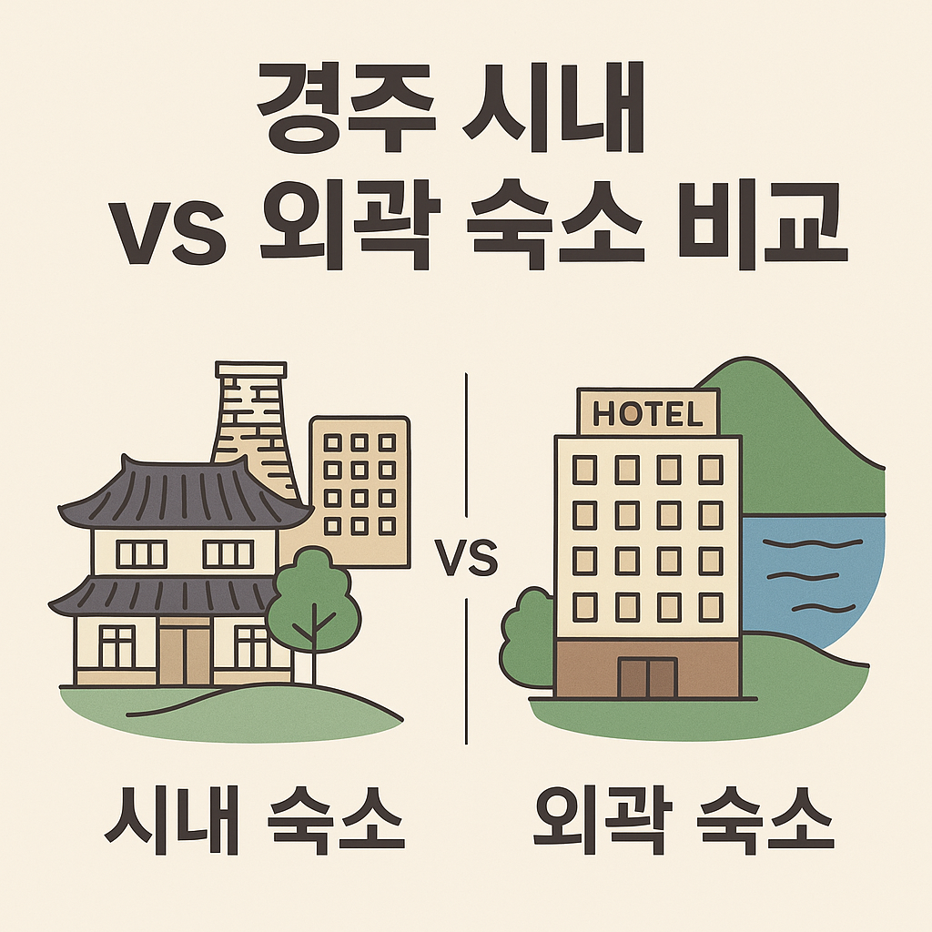 경주 시내 vs 외곽 숙소 비교 – 여행자의 선택 가이드