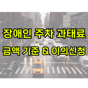 장애인주차구역-과태료