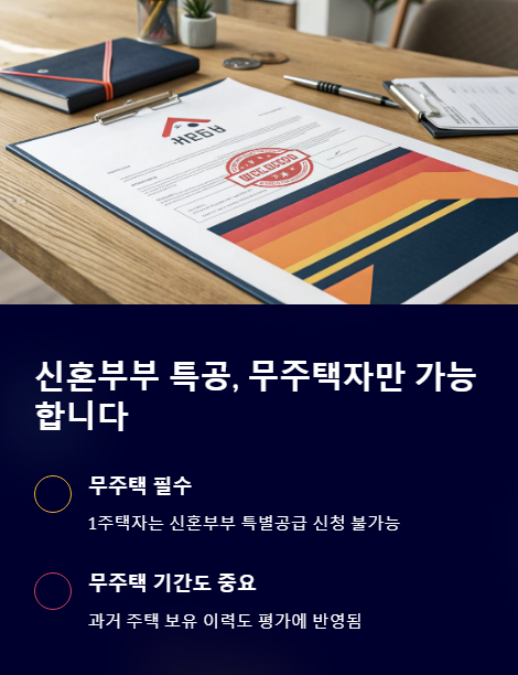 신혼부부 특공 무주택자만 가능 합니다