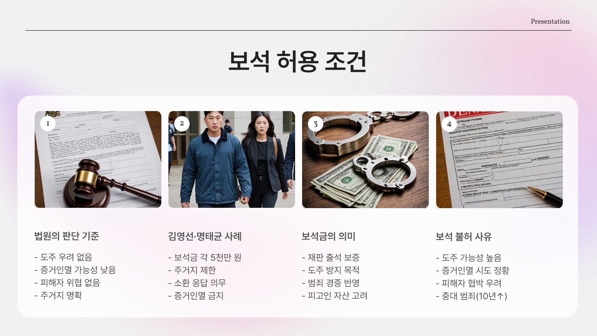 명태균·김영선 ‘보석 허가’, 무슨 뜻일까?