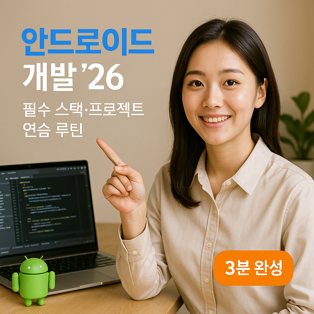 안드로이드 개발 ’26 | 필수 스택·프로젝트 연습 루틴
