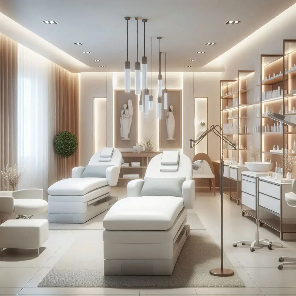 피부,체형관리 샵 배경