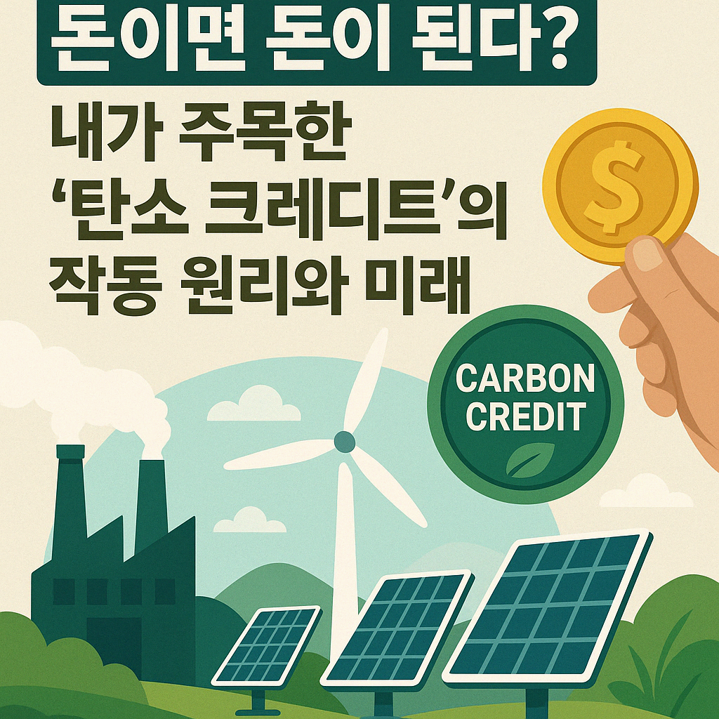 "탄소를 줄이면 돈이 된다? 내가 주목한 '탄소 크레디트'의 모든 것"