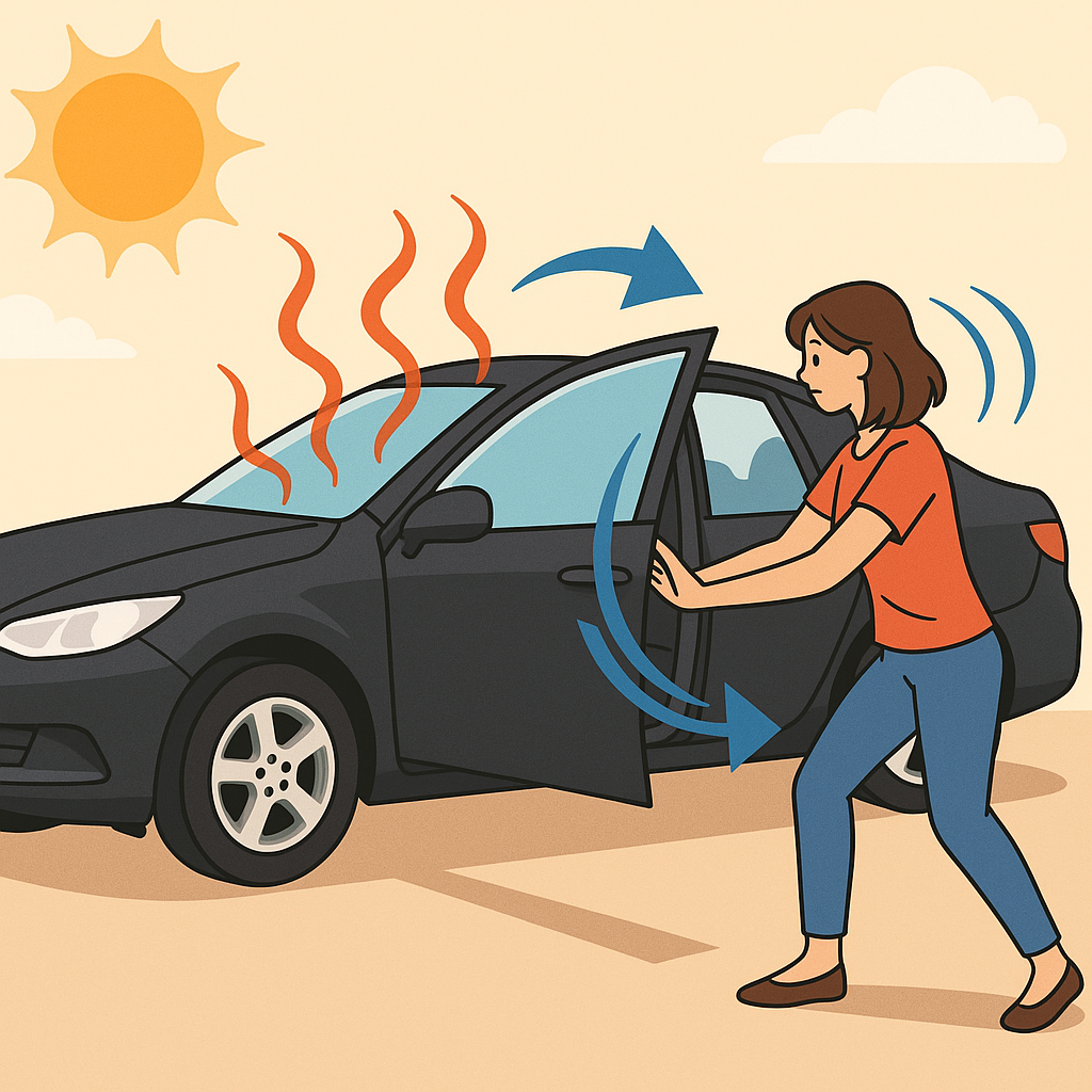 여름철 찜통 자동차 실내 온도 빠르게 낮추는 법 자동차 관리