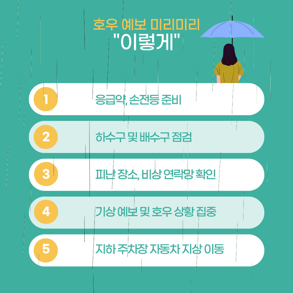 2025년 장마기간 호우주의보 태풍경보