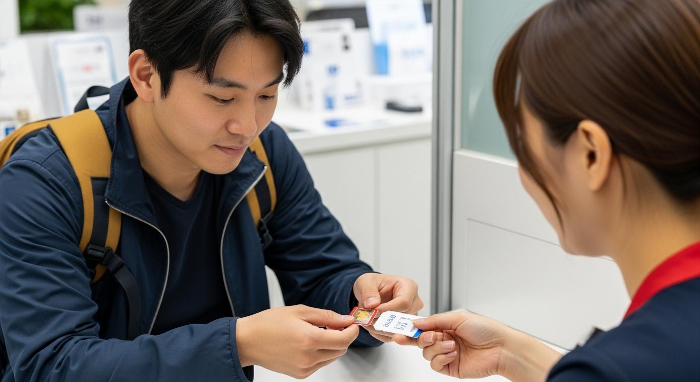 김포공항 유심 교체