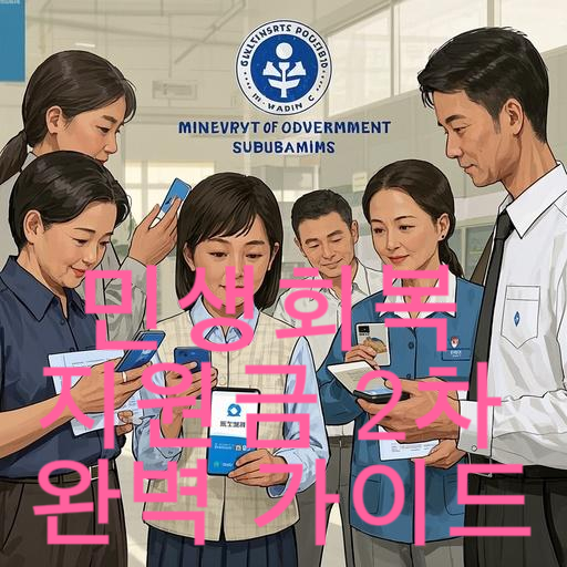 2025 민생회복 지원금 2차 완벽 가이드