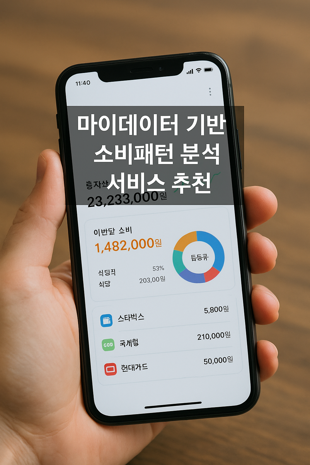 마이데이터 기반 소비패턴 분석 서비스 추천