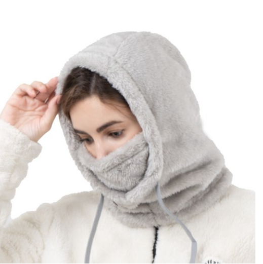 안면홍조증 예방에 좋은 겨울 넥워머 후드 방한용품