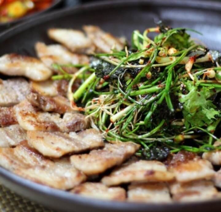 달래-삼겹살