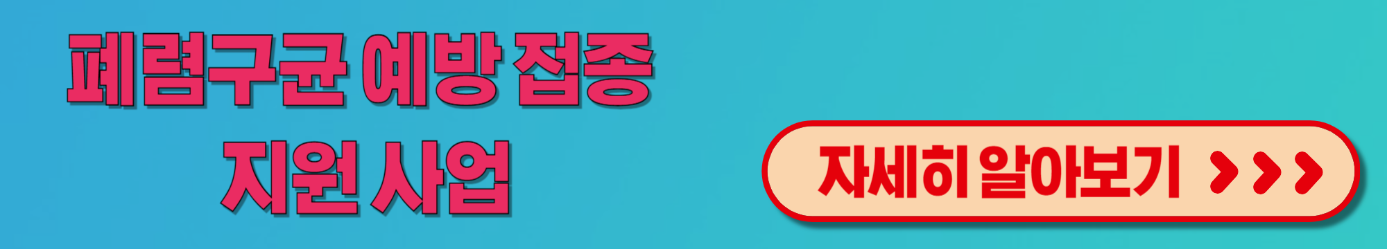 폐렴구균 예방 접종 지원 사업
질병관리청 예방접종관리과