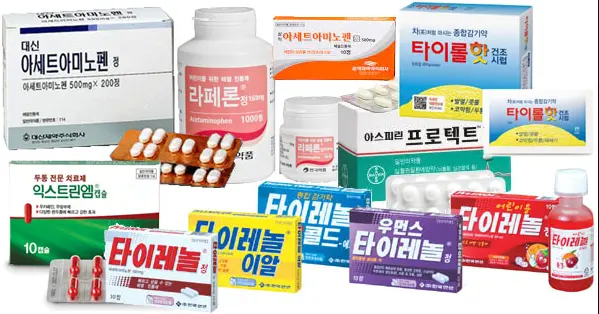 아세트아미노펜-제품