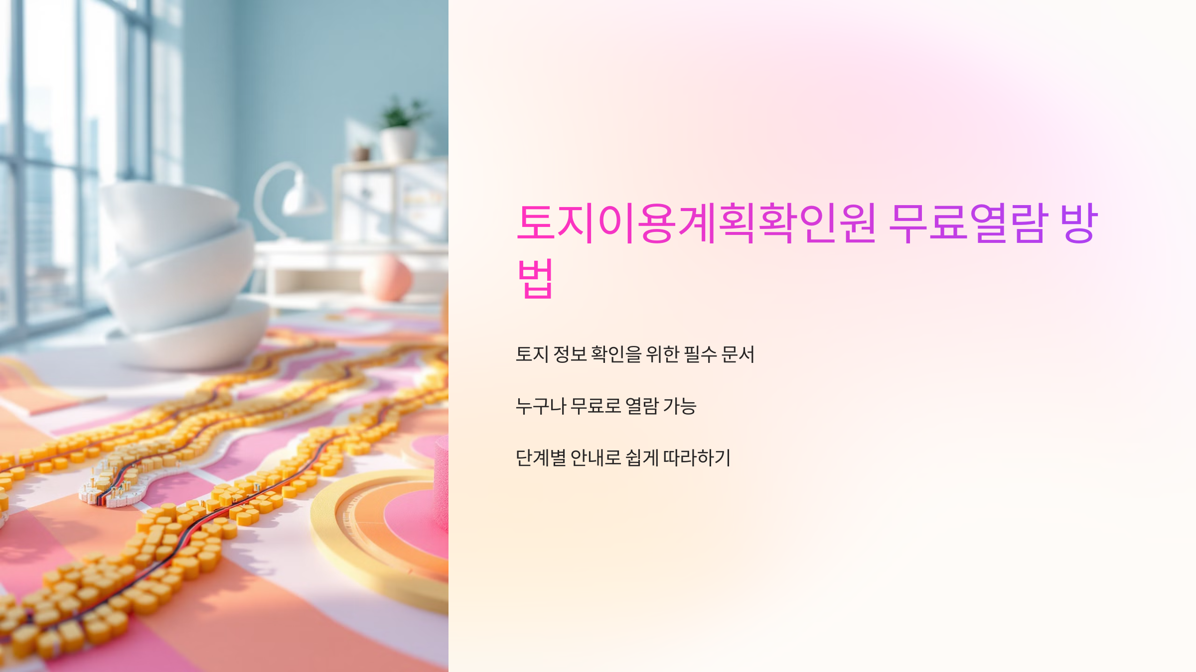 토지이용계획확인원 무료열람 방법