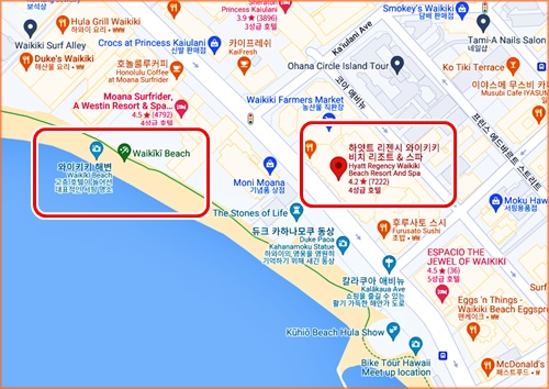 하얏트리젠시구글지도