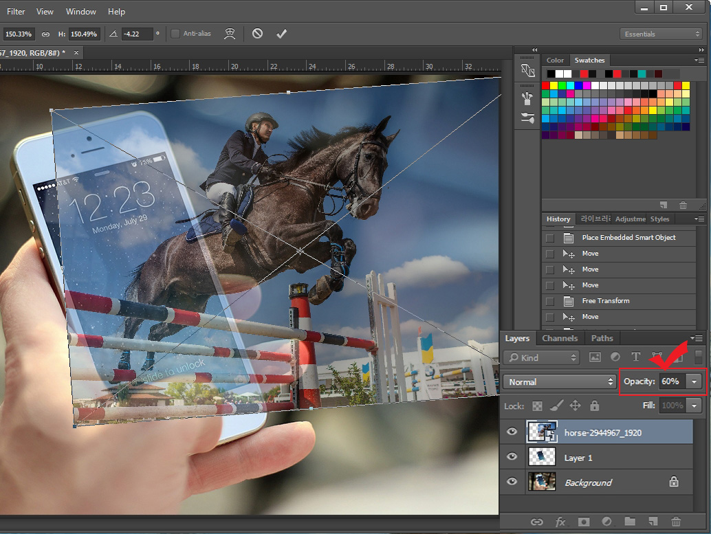 photoshop popup effect