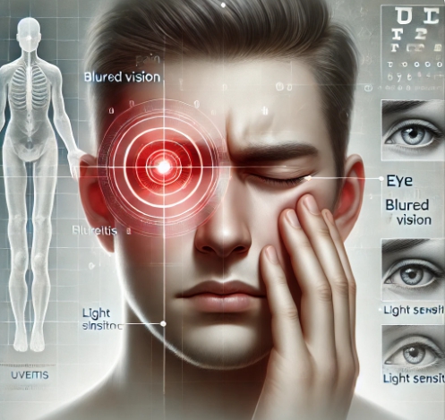 포도막염 증상 겪는 사람