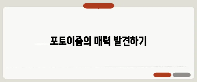 포토이즘 프레임 감성사진 만들기 꿀팁