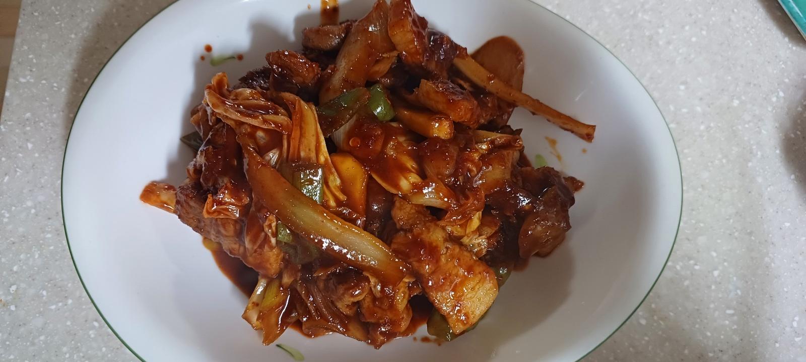 돼지고기 두루치기 완성