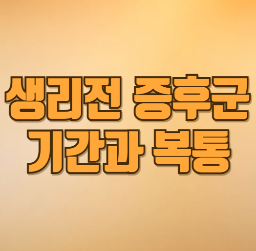 생리전 증후근 기간과 복통