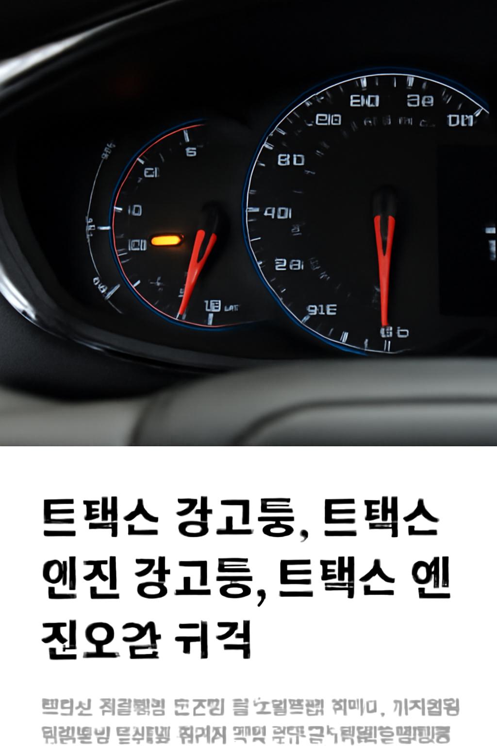 트랙스 엔진오일 경고등
